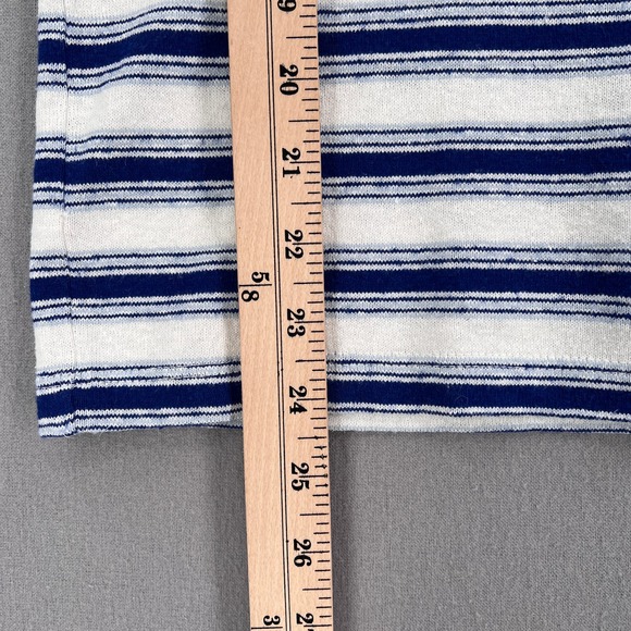 JUNGMAVEN EDDIE BAUER Jung T-shirt Mens Small Striped White Blue Short Sleeve - Picture 11 of 11